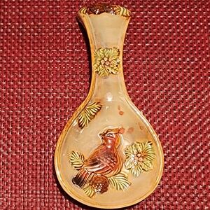 Spoon Rest with Cardinal Design